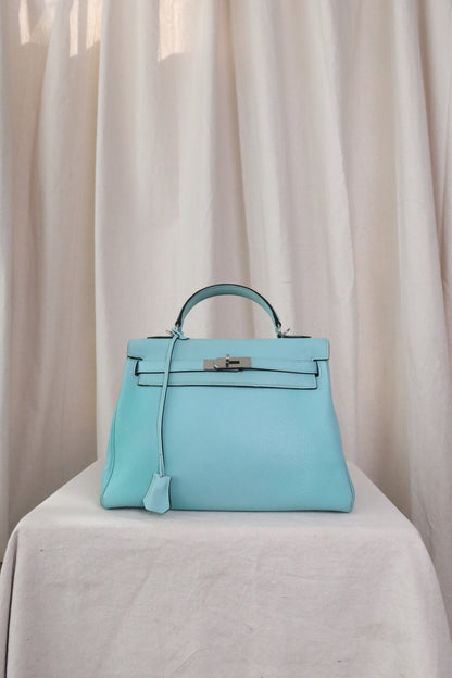 Hermes Taurillon Clemence Leather Kelly Retourne 32