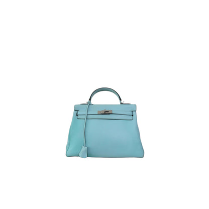 Hermes Taurillon Clemence Leather Kelly Retourne 32