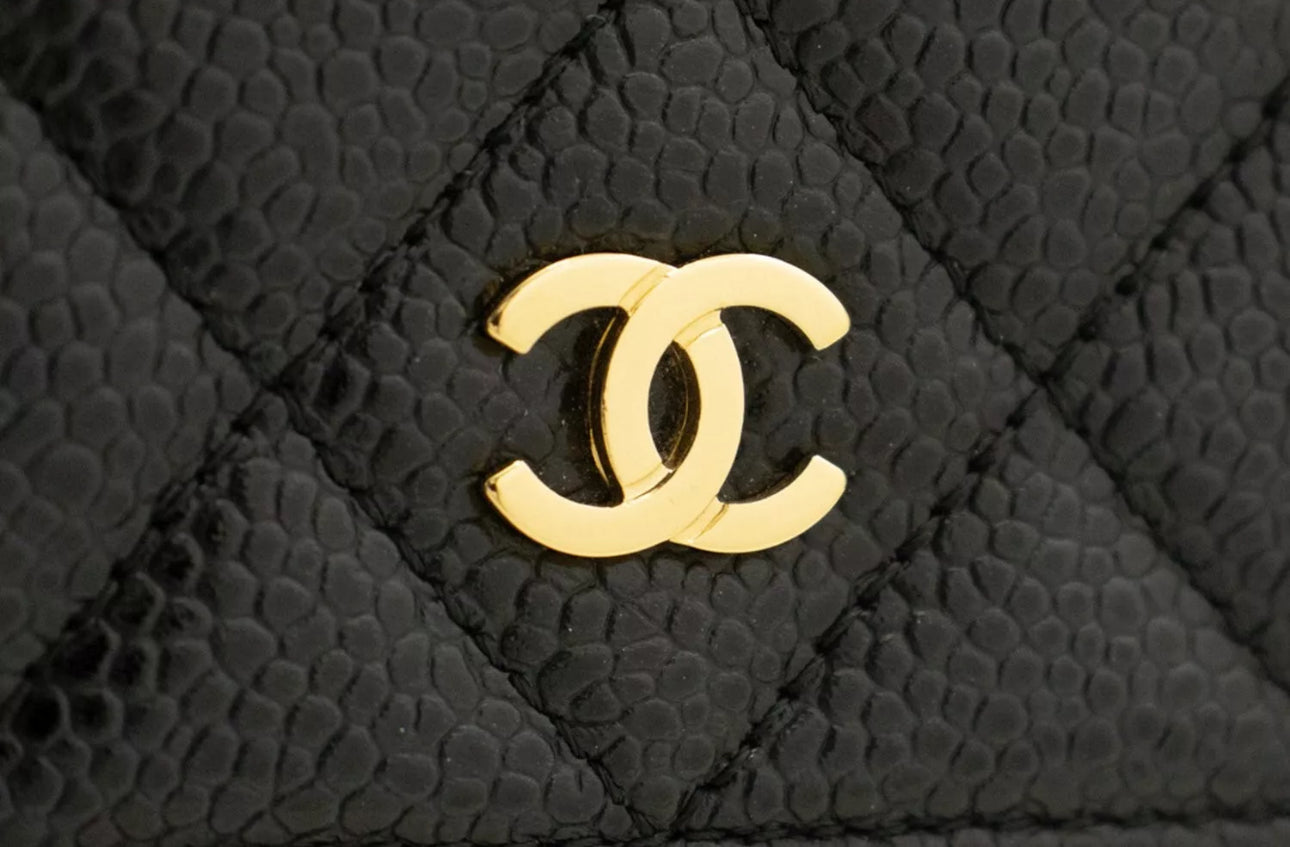 CHANEL Caviar Wallet On Chain