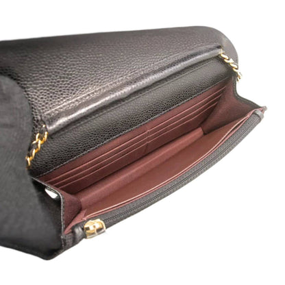 CHANEL Caviar Wallet On Chain