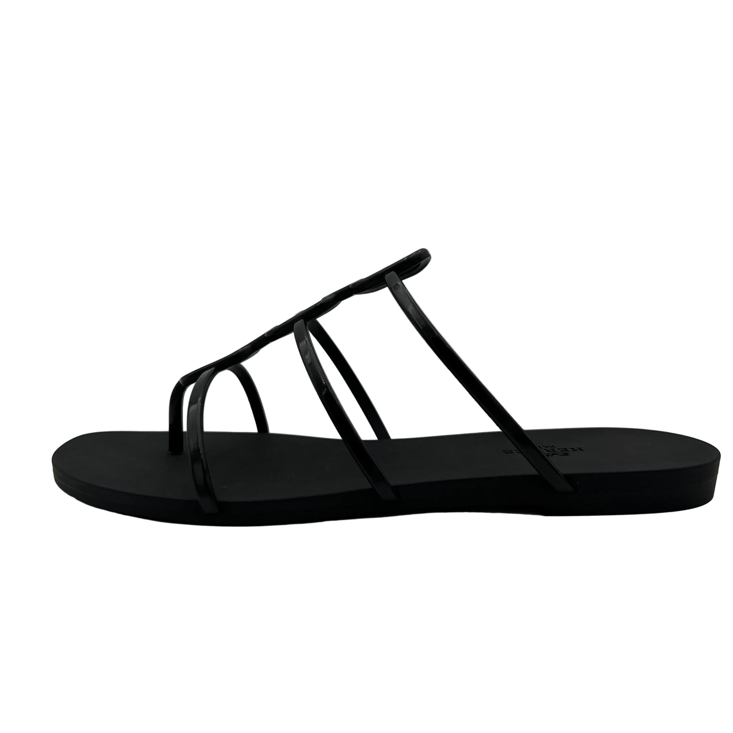 Hermes Mykonos Sandals In Black Noir