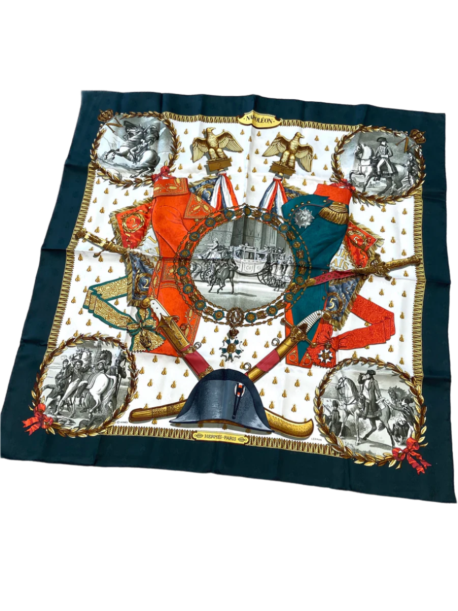 Hermes Napoleon Jacquard By Philippe Ledoux Silk Scarf