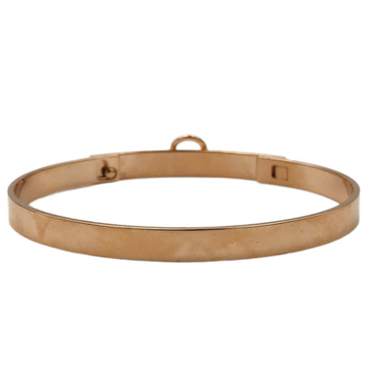 Hermès 18K Rose Gold Diamond Collier de Chien (CDC) XXL Bracelet, Small Model, 48 Diamonds 0.24ct