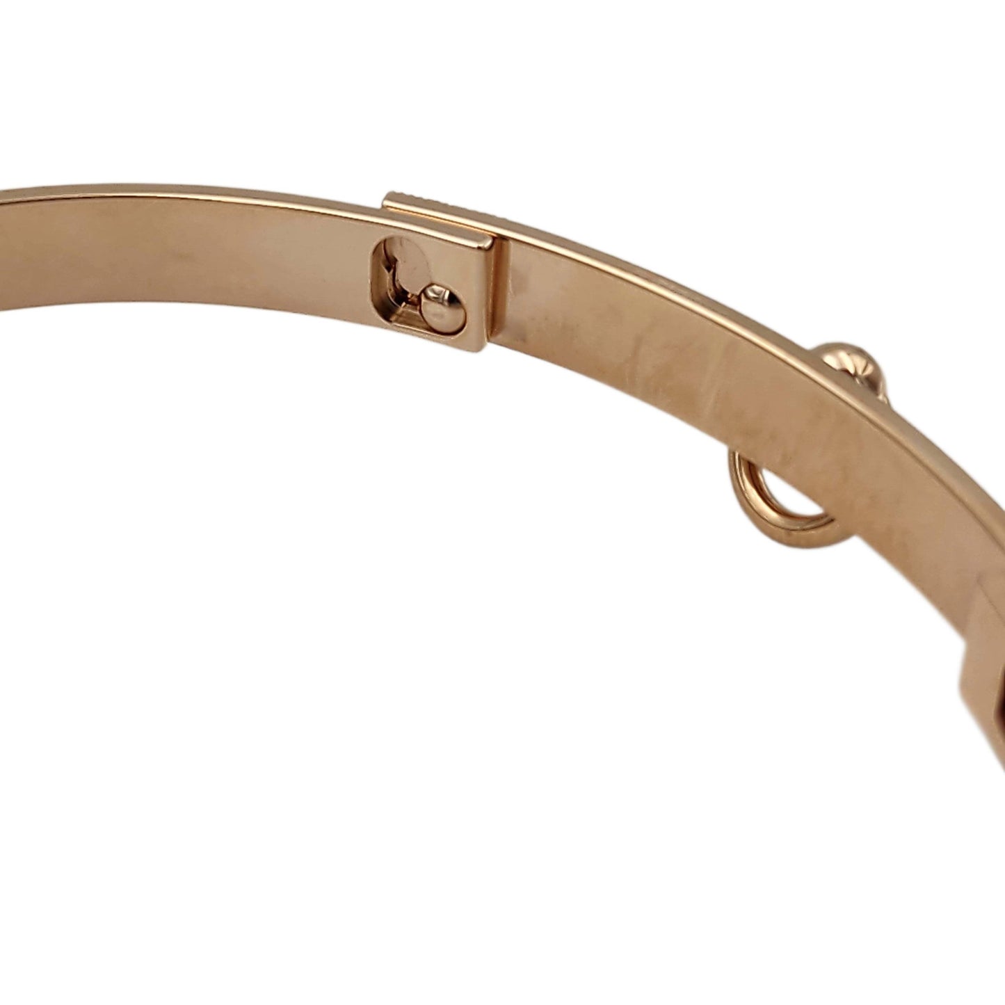Hermès 18K Rose Gold Diamond Collier de Chien (CDC) XXL Bracelet, Small Model, 48 Diamonds 0.24ct