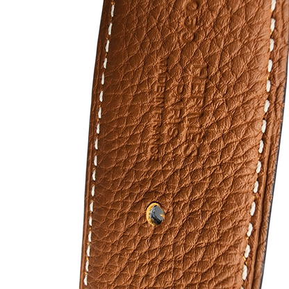 Hermès Bubble Tonight Constance Bi-Color Reversible Belt in Black and Navy Togo Size 80