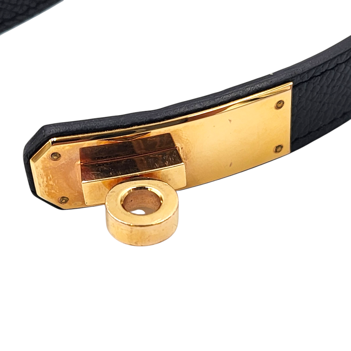 Hermès Kelly 18 Belt in Noir Epsom GHW