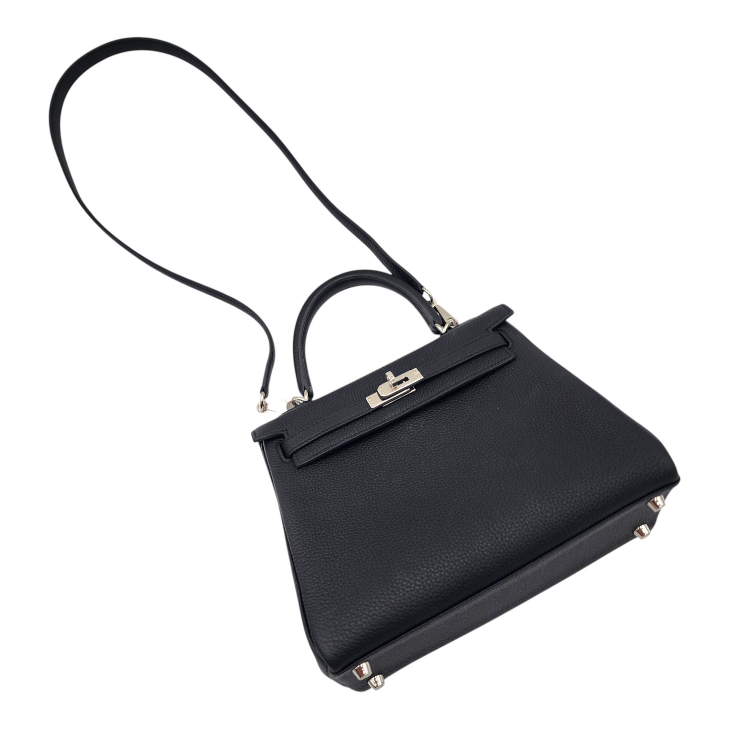 Hermès Kelly 25 in Togo Noir PHW