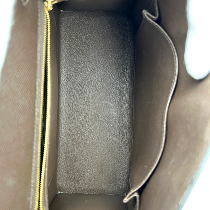 Hermes Kelly 25 Tricolor Sellier in Ecorce, Etoupe and Noir Epsom GHW