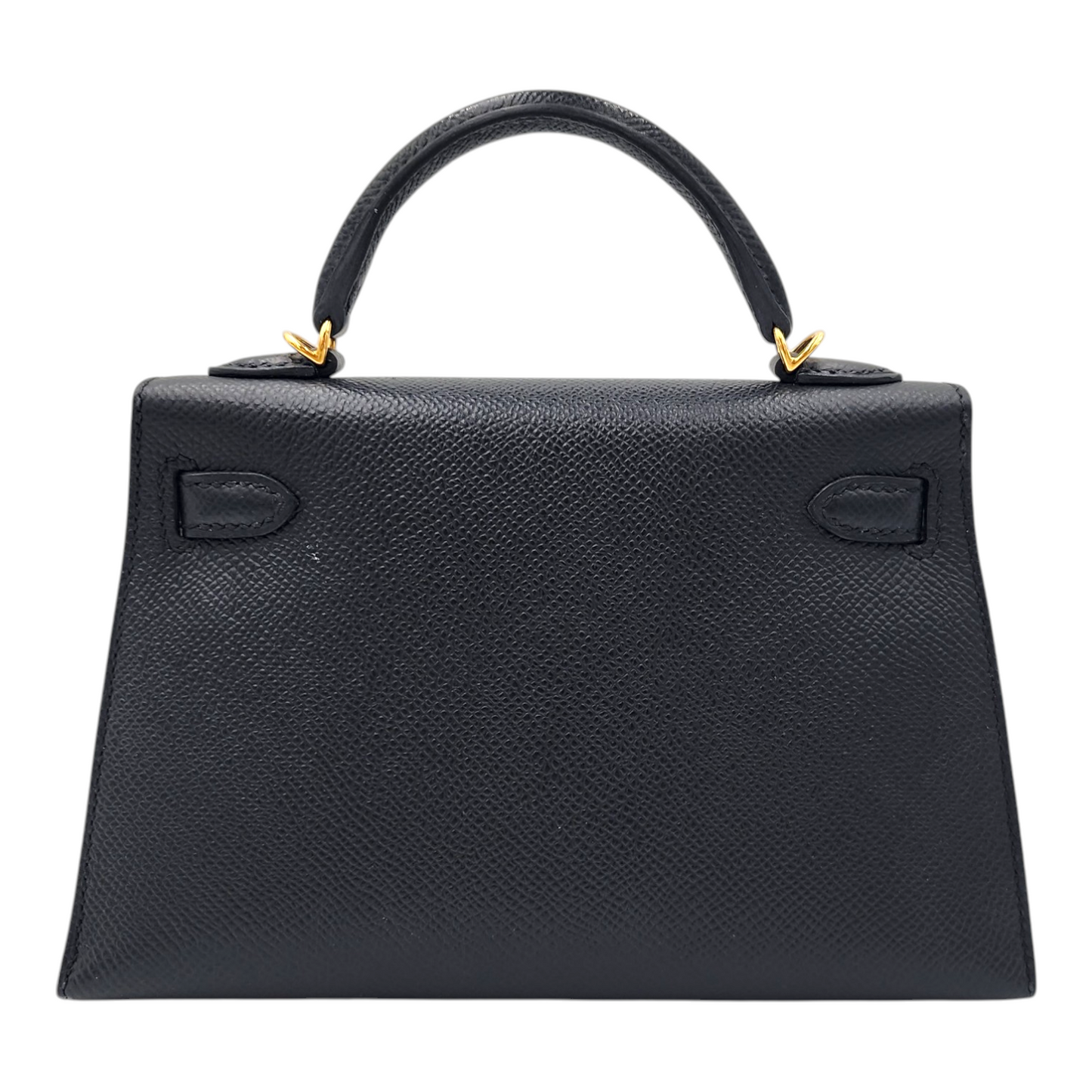 Hermès Mini Kelly 20 Sellier in Noir Epsom GHW