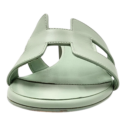 Hermès Oasis Sandals in Bleu Glacier Size 38