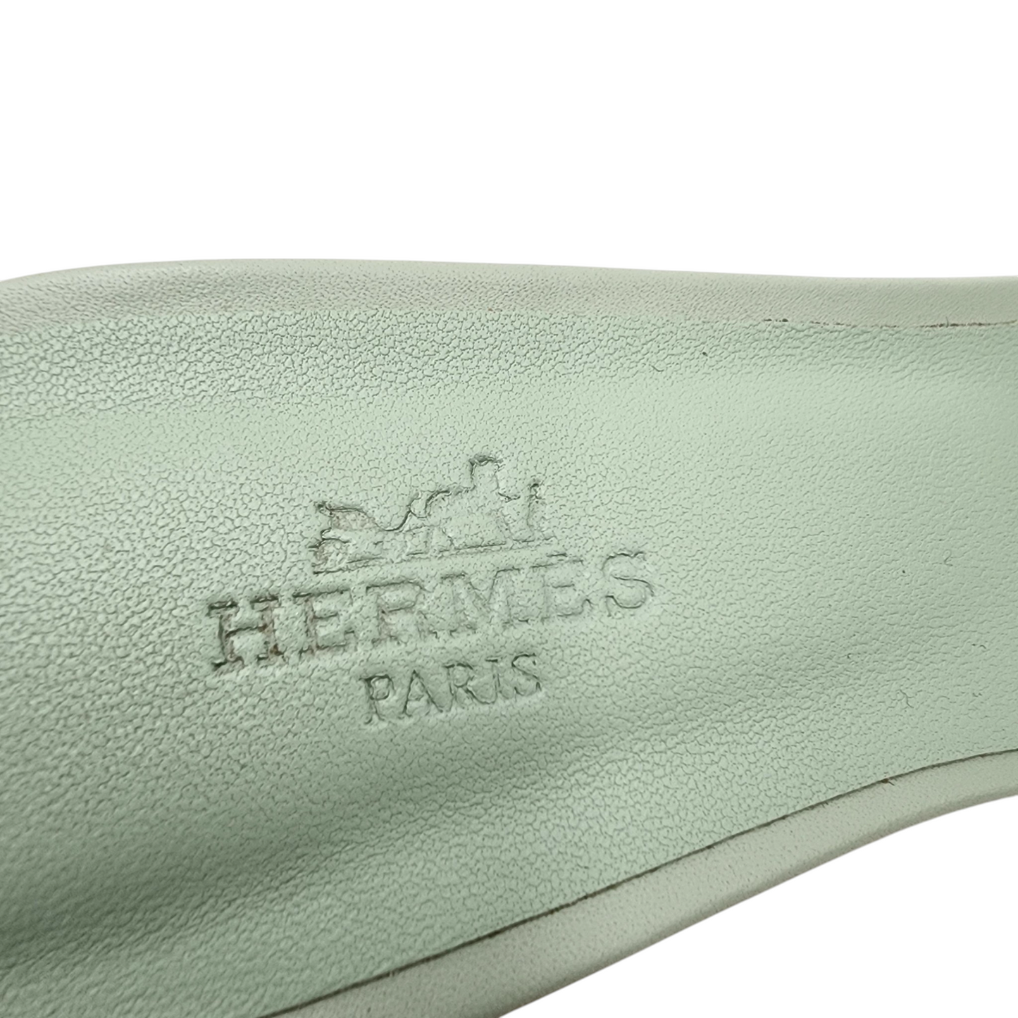 Hermès Oasis Sandals in Bleu Glacier Size 38