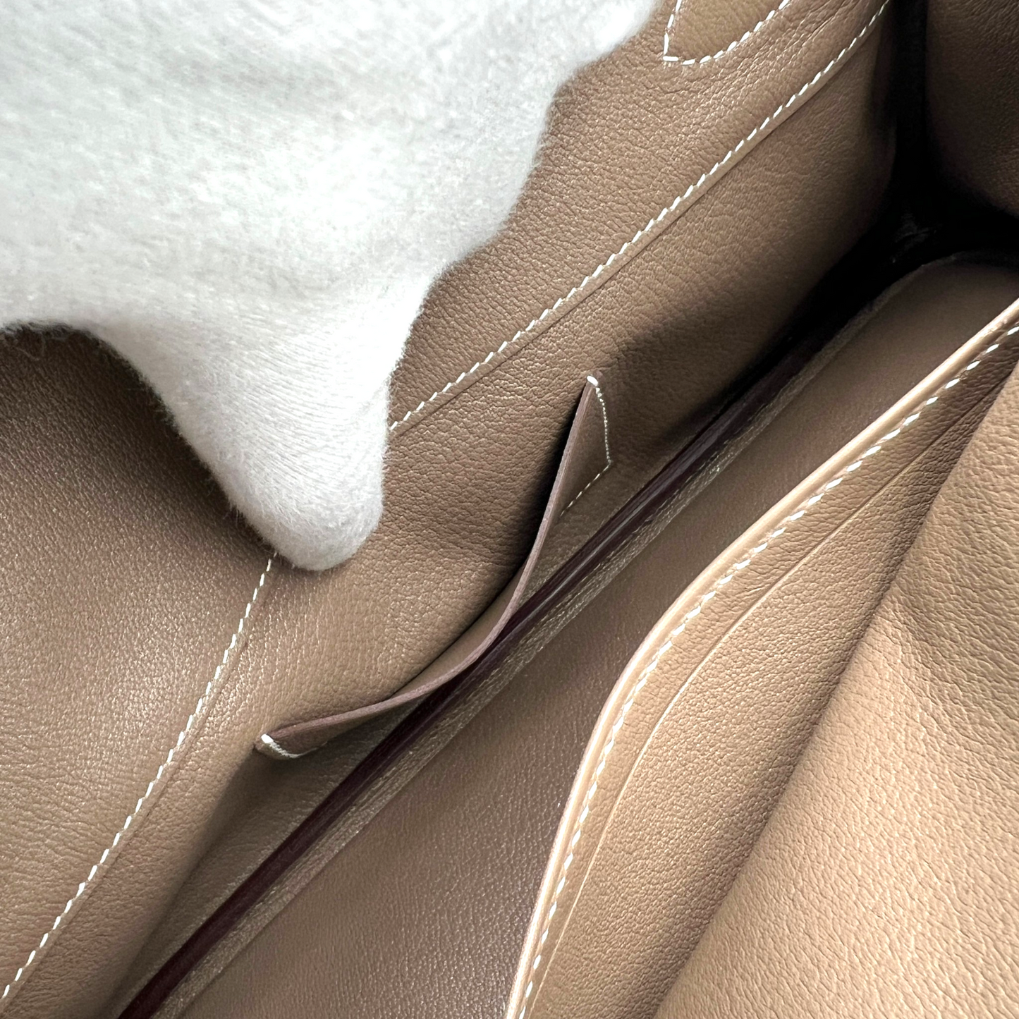 Hermès Shoulder Birkin 29 in Etoupe Evercolor PHW