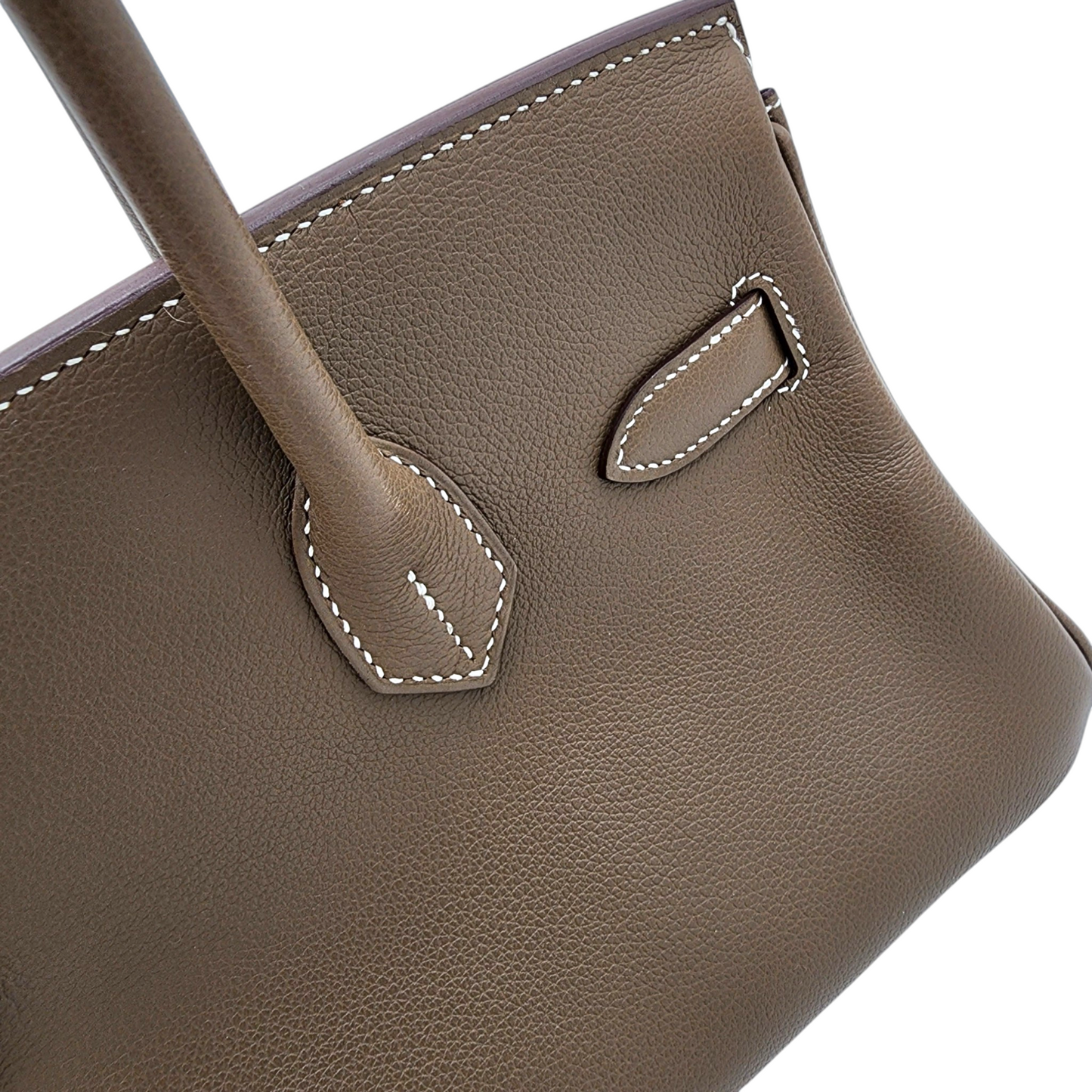 Hermès Shoulder Birkin 29 in Etoupe Evercolor PHW