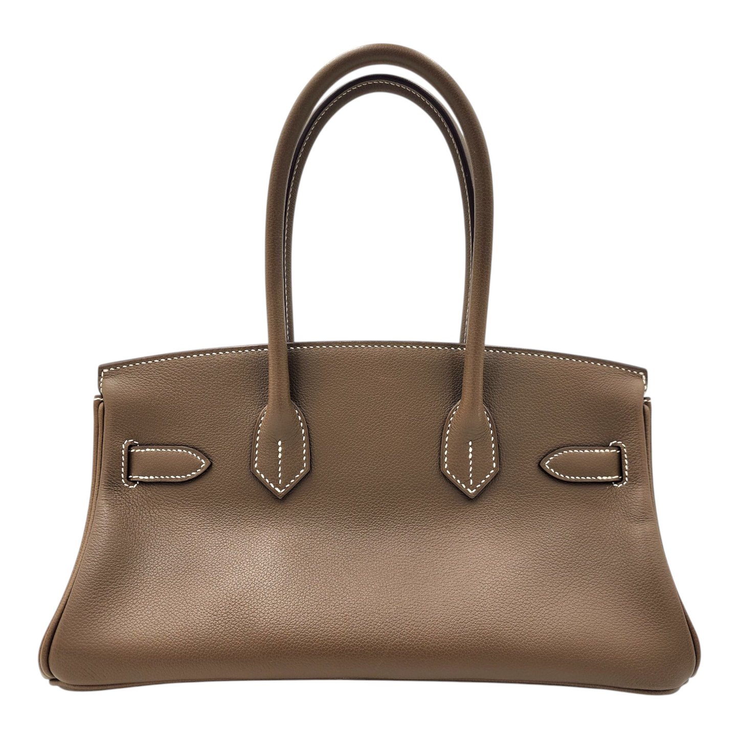 Hermès Shoulder Birkin 29 in Etoupe Evercolor PHW