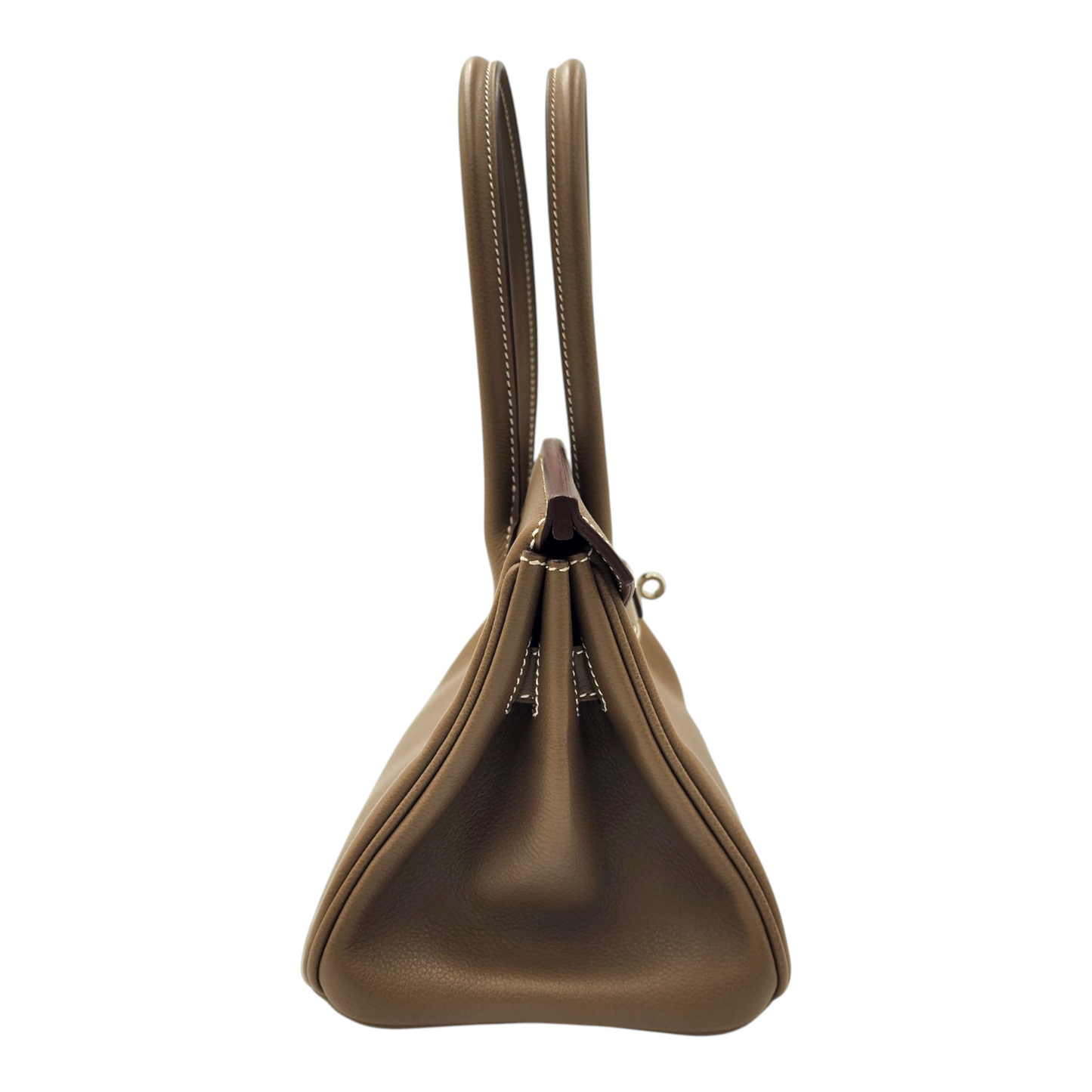 Hermès Shoulder Birkin 29 in Etoupe Evercolor PHW