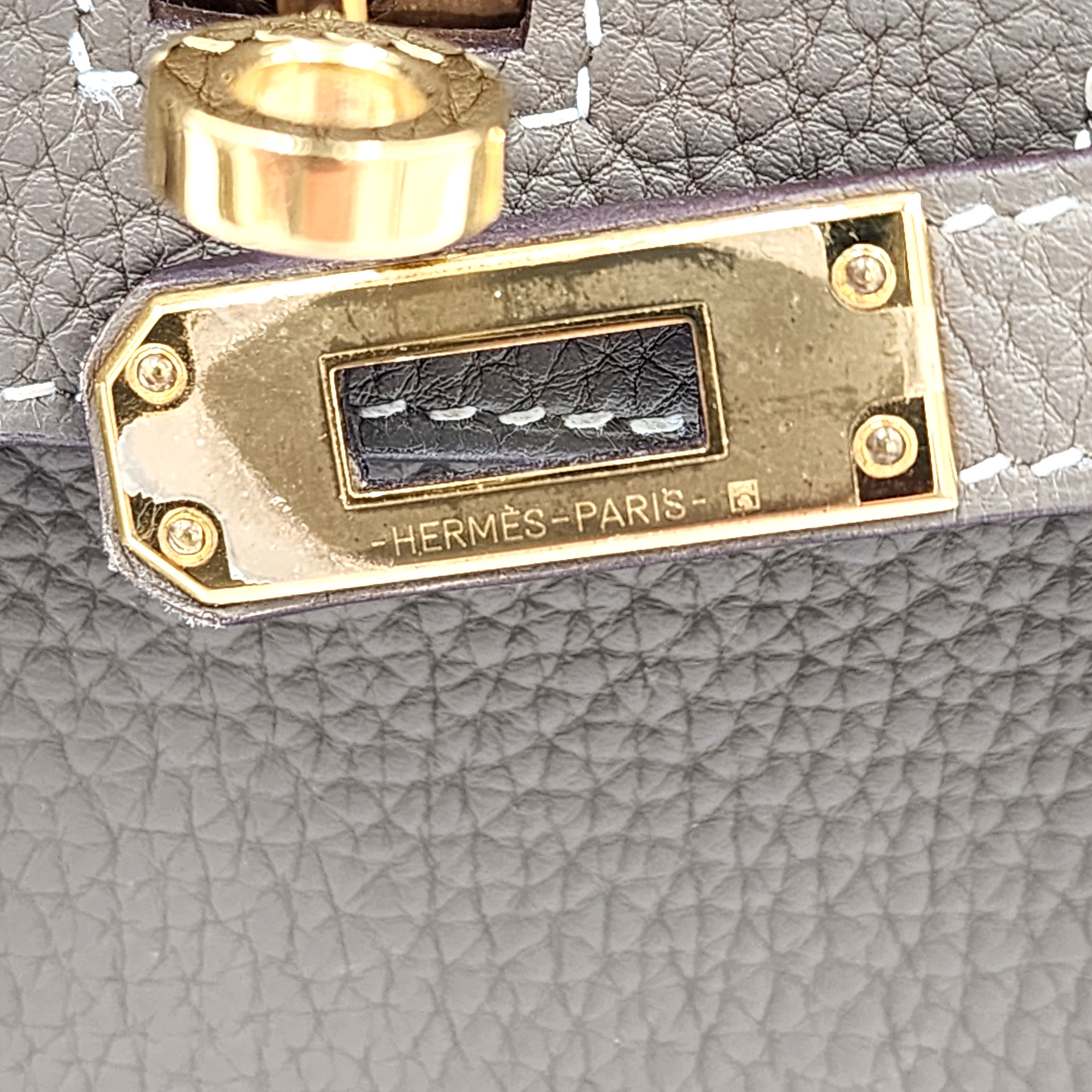 Hermès Togo Birkin 25 Retourne in Etoupe GHW