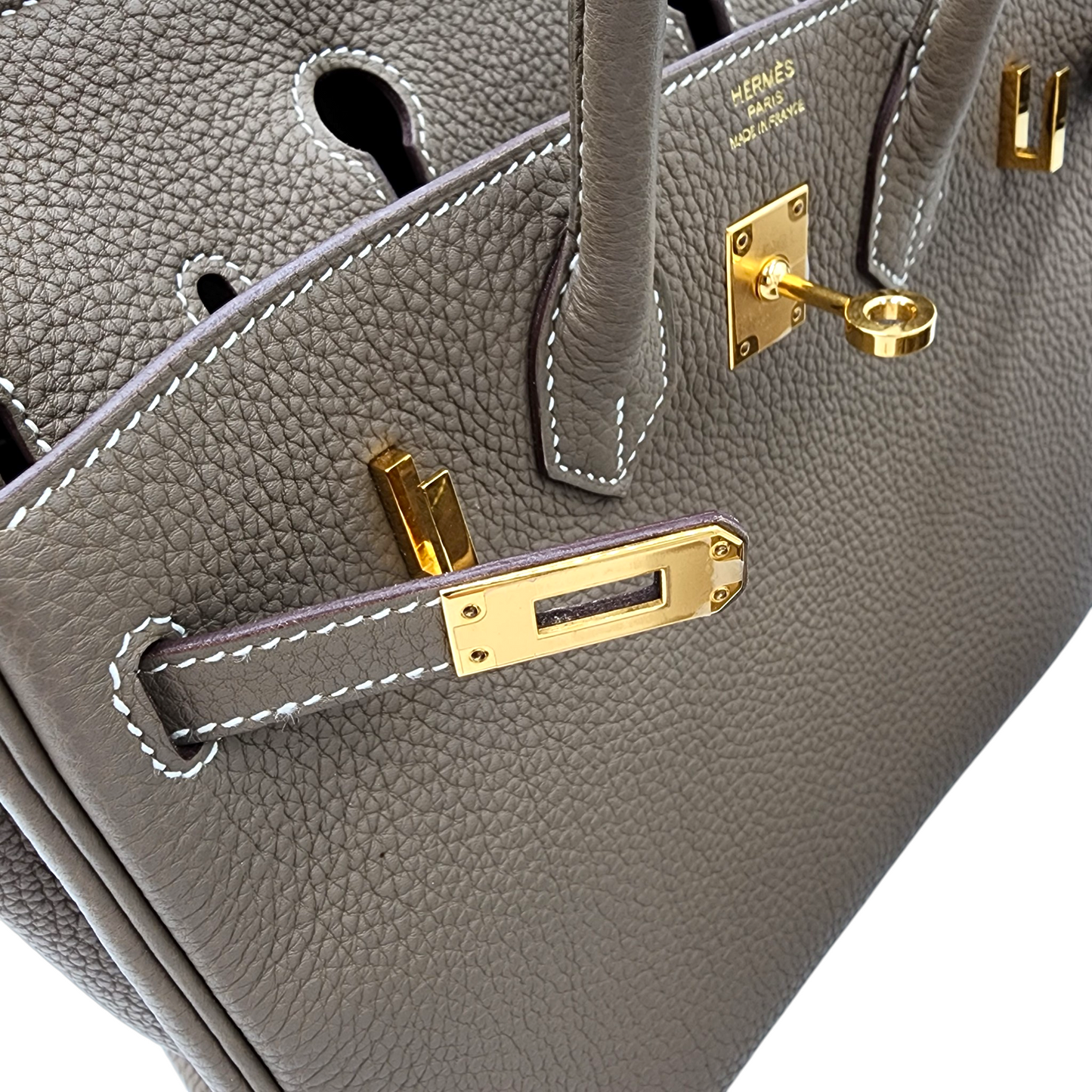 Hermès Togo Birkin 25 Retourne in Etoupe GHW