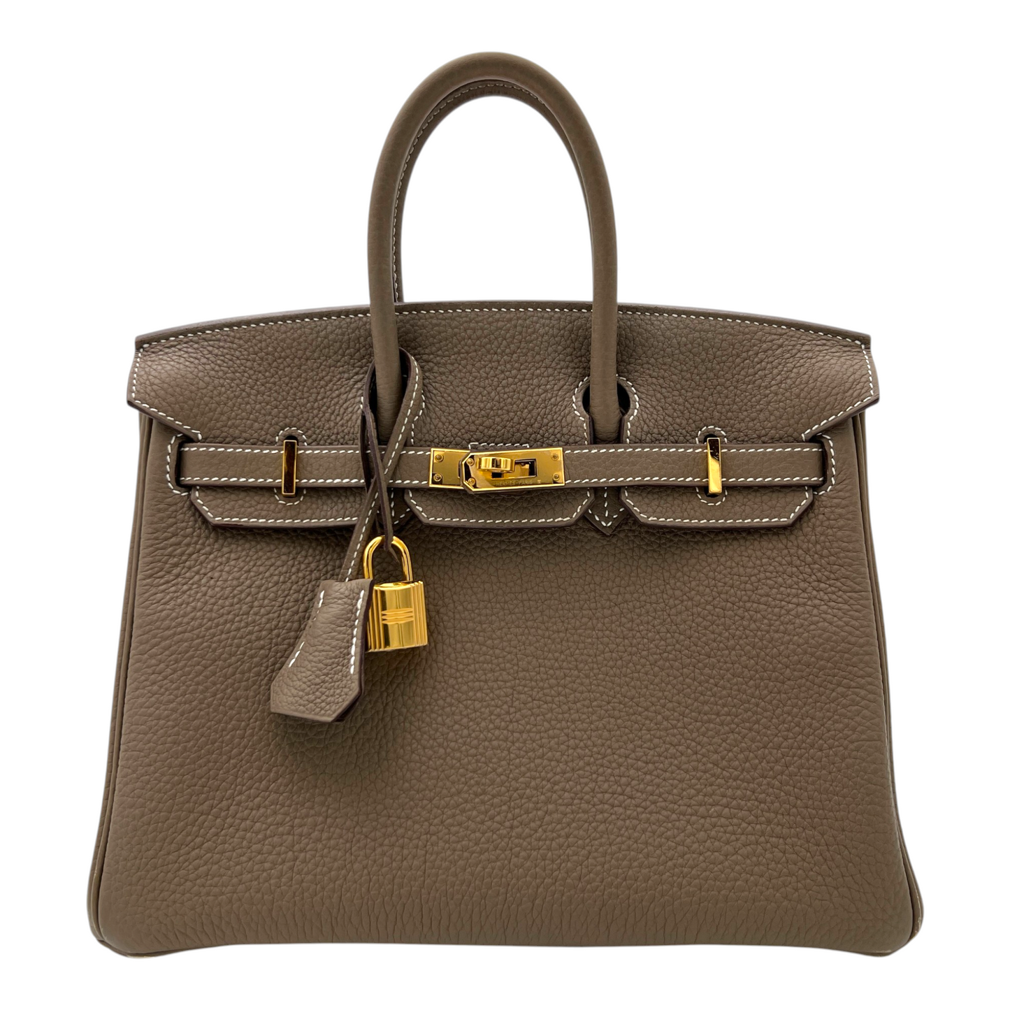 Hermès Togo Birkin 25 Retourne in Etoupe GHW