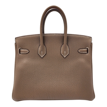 Hermès Togo Birkin 25 Retourne in Etoupe GHW