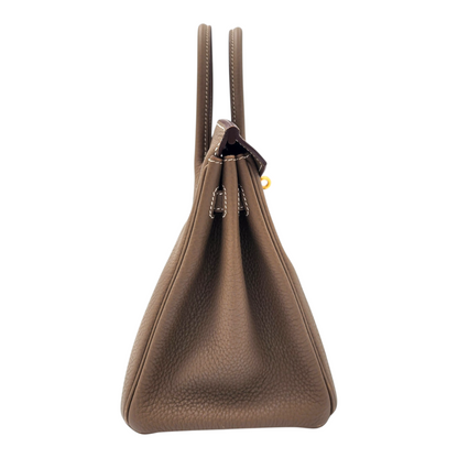 Hermès Togo Birkin 25 Retourne in Etoupe GHW