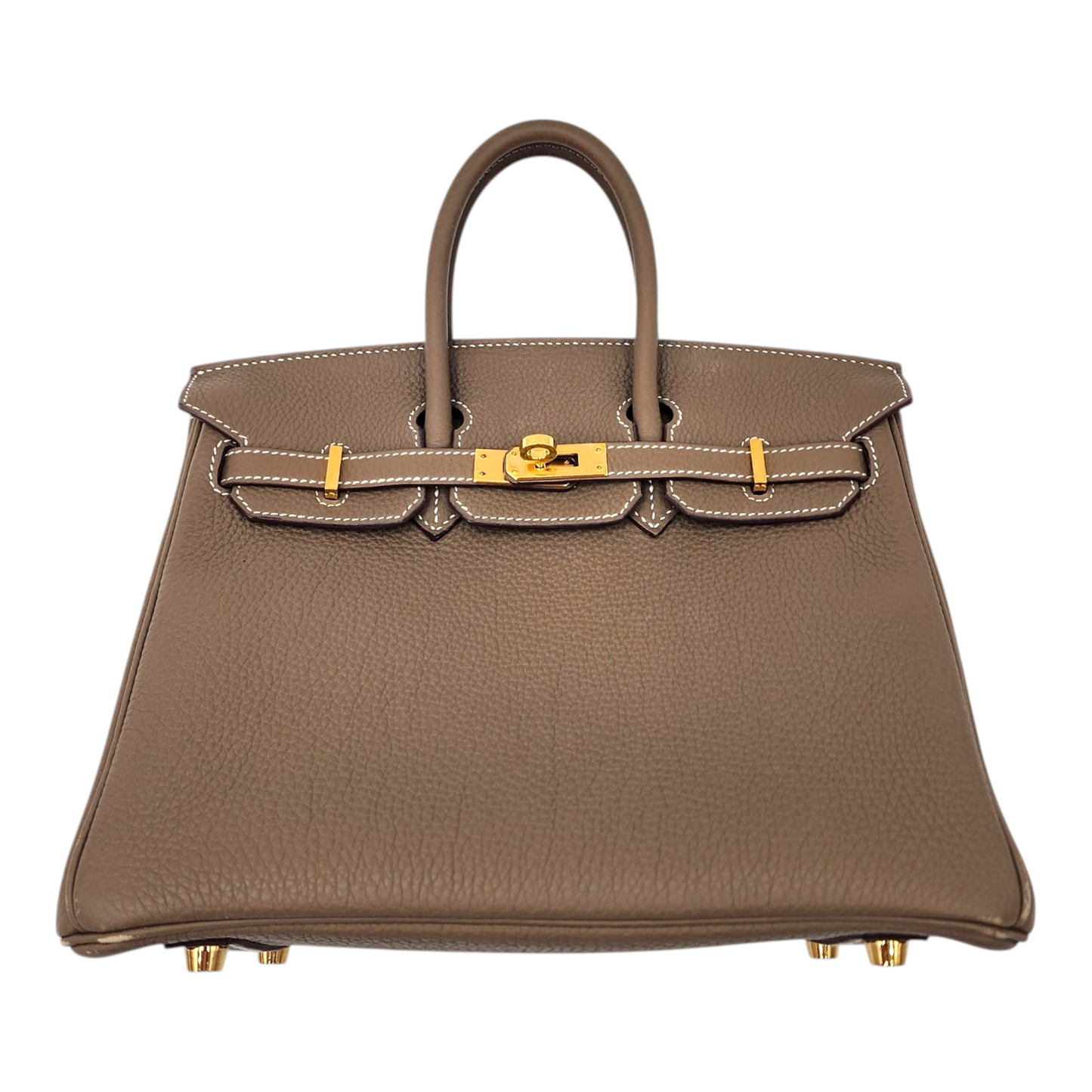 Hermès Togo Birkin 25 Retourne in Etoupe GHW