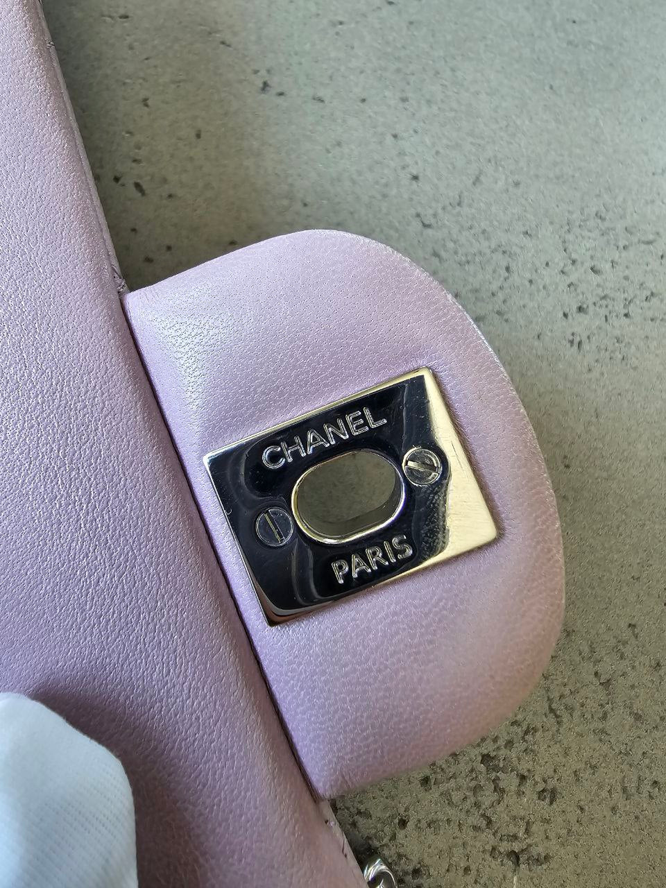 CHANEL Quilted W Flap Shoulder Bag