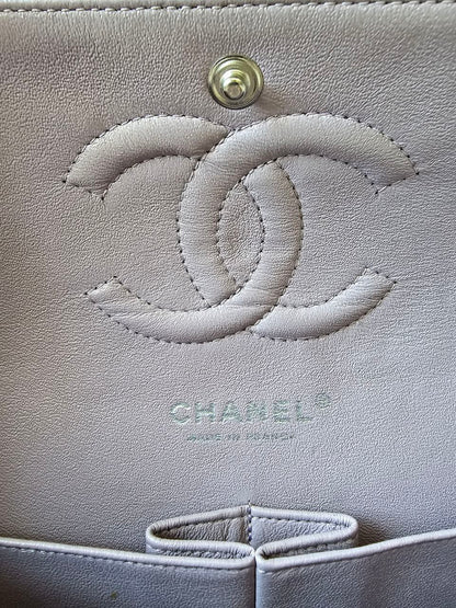 CHANEL Quilted W Flap Shoulder Bag