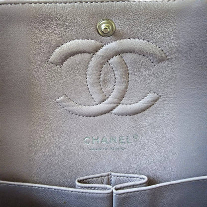 CHANEL Quilted W Flap Shoulder Bag