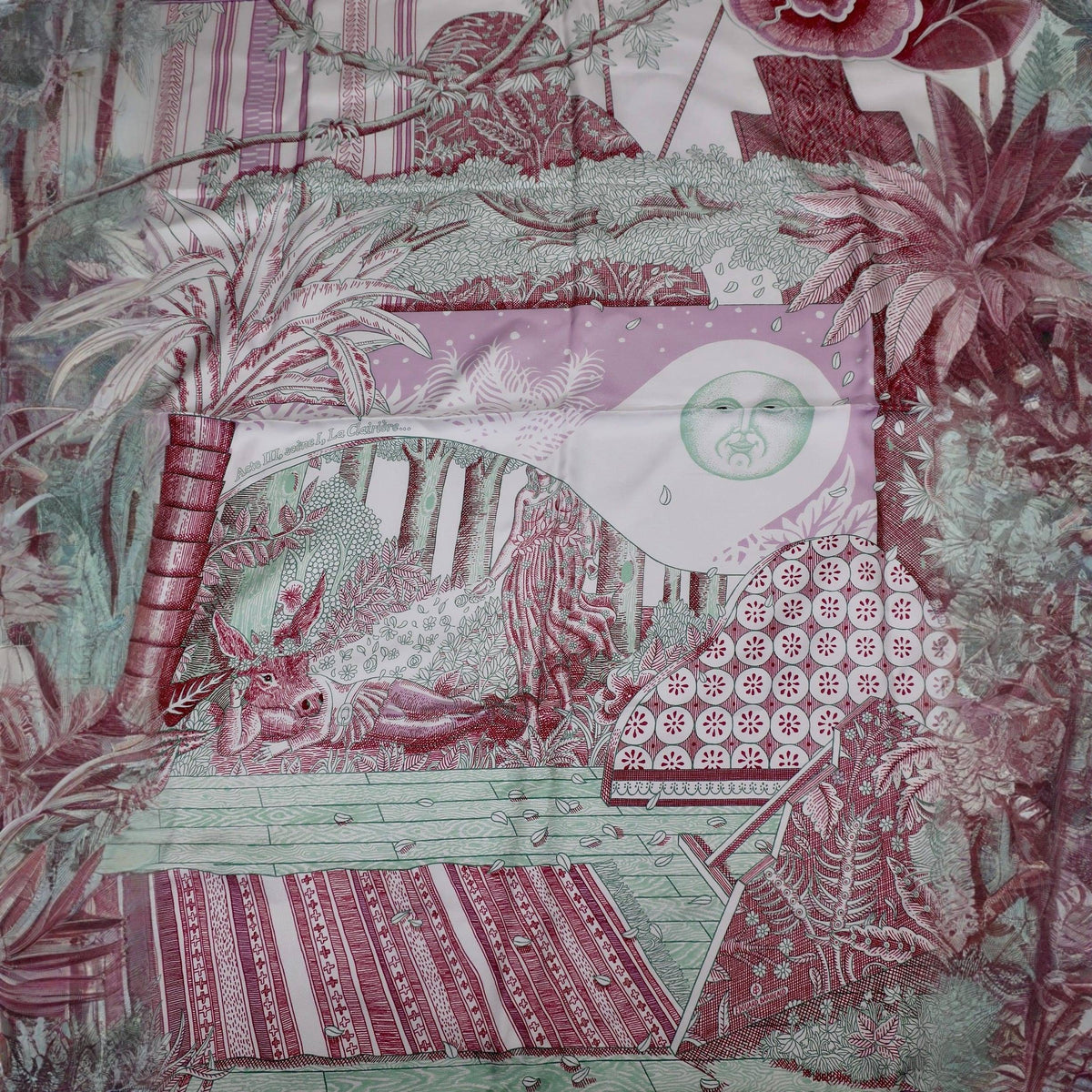 Hermes Silk Scarf "Acte III, Scene I, La Clairiere