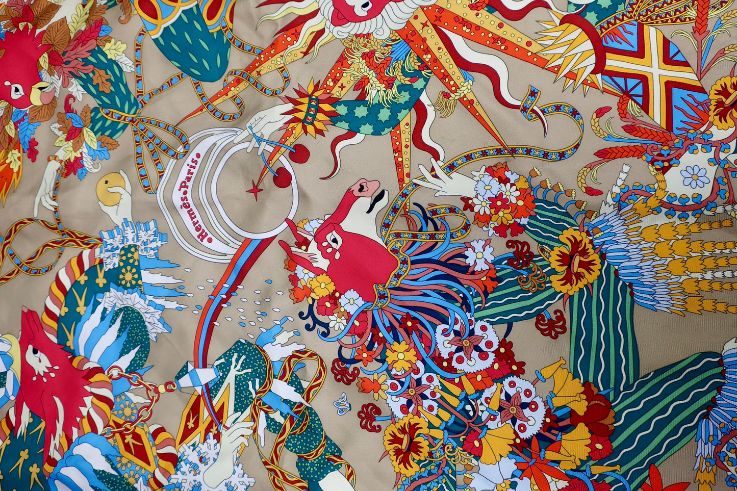 Hermes Silk Scarf "Le Sacre des Saisons"