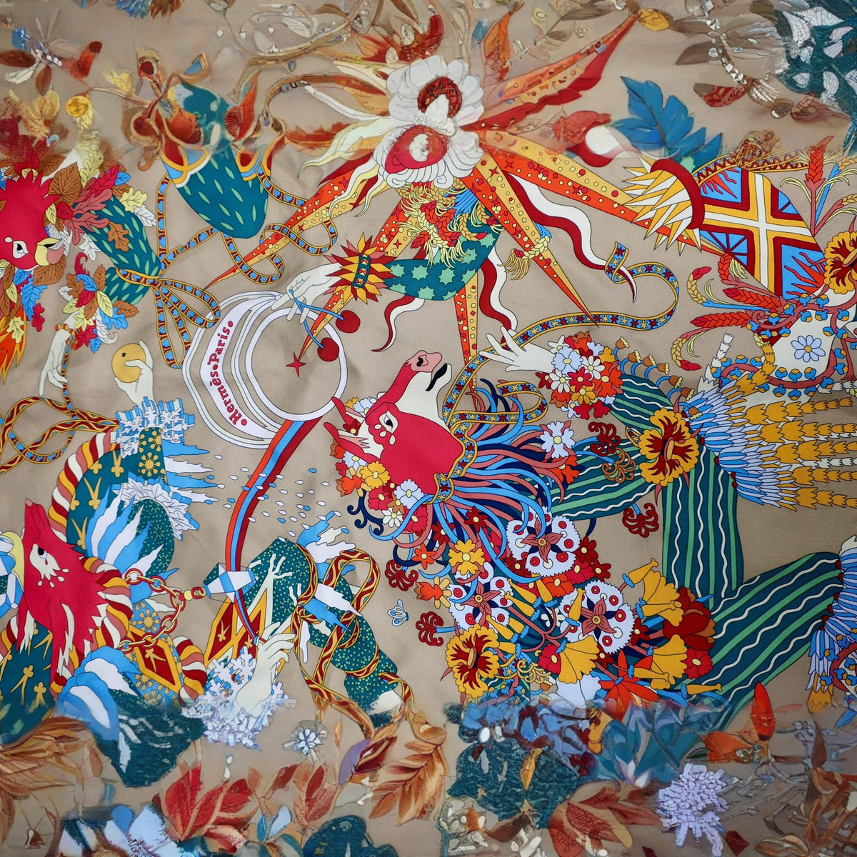 Hermes Silk Scarf "Le Sacre des Saisons"