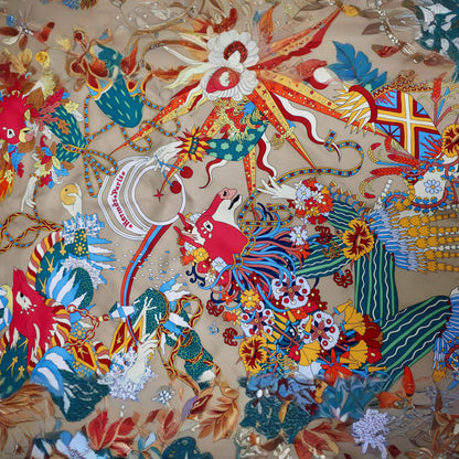Hermes Silk Scarf "Le Sacre des Saisons"