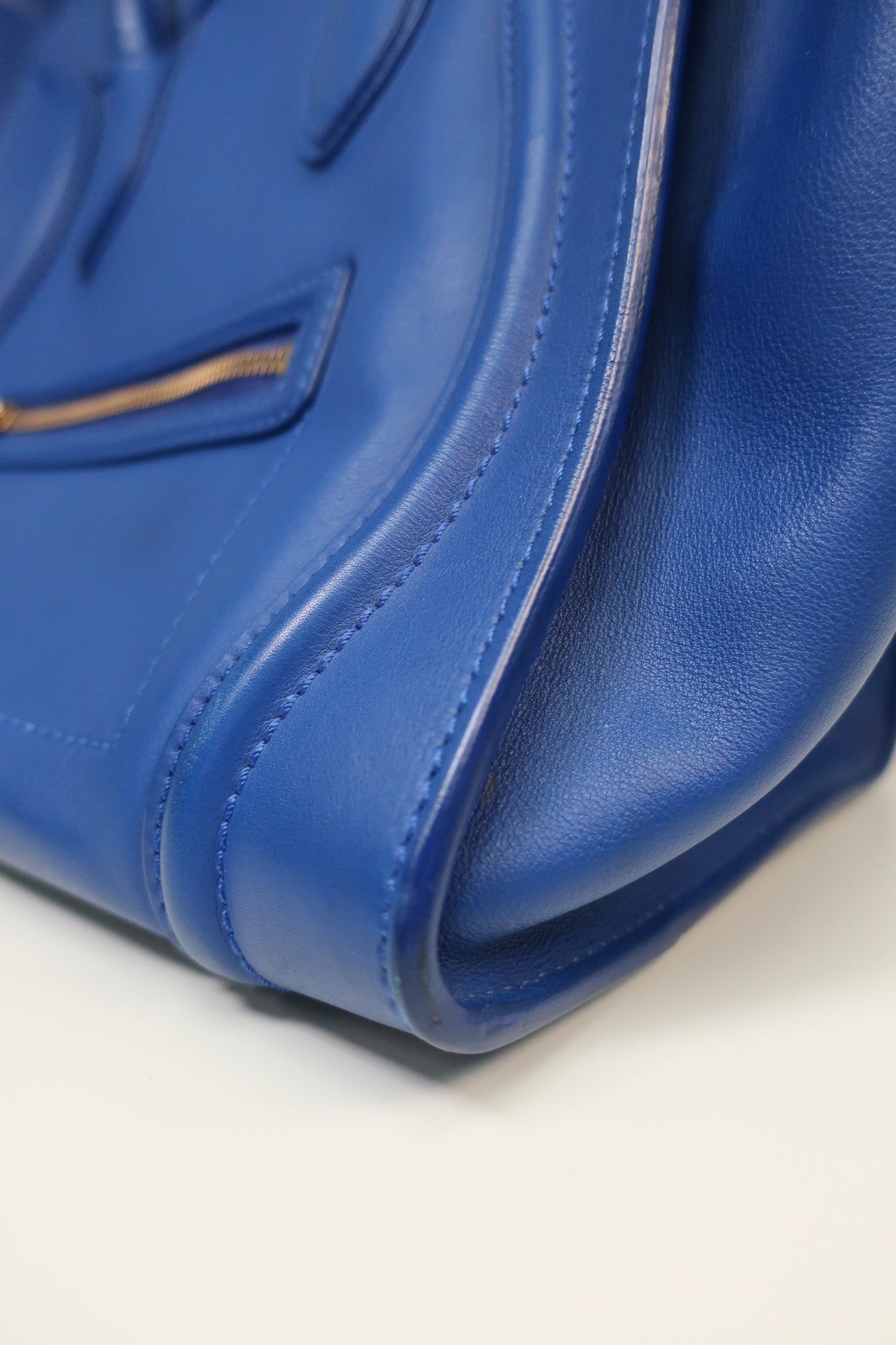 Celine  Smooth Calfskin Mini Luggage Royal Blue