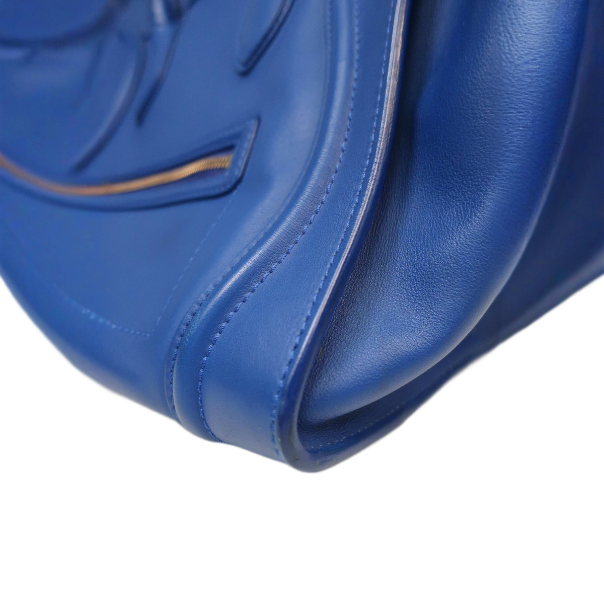 Celine  Smooth Calfskin Mini Luggage Royal Blue