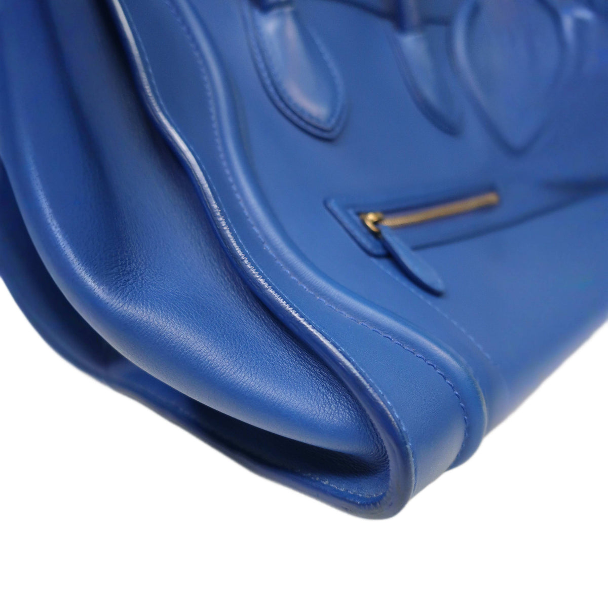 Celine  Smooth Calfskin Mini Luggage Royal Blue