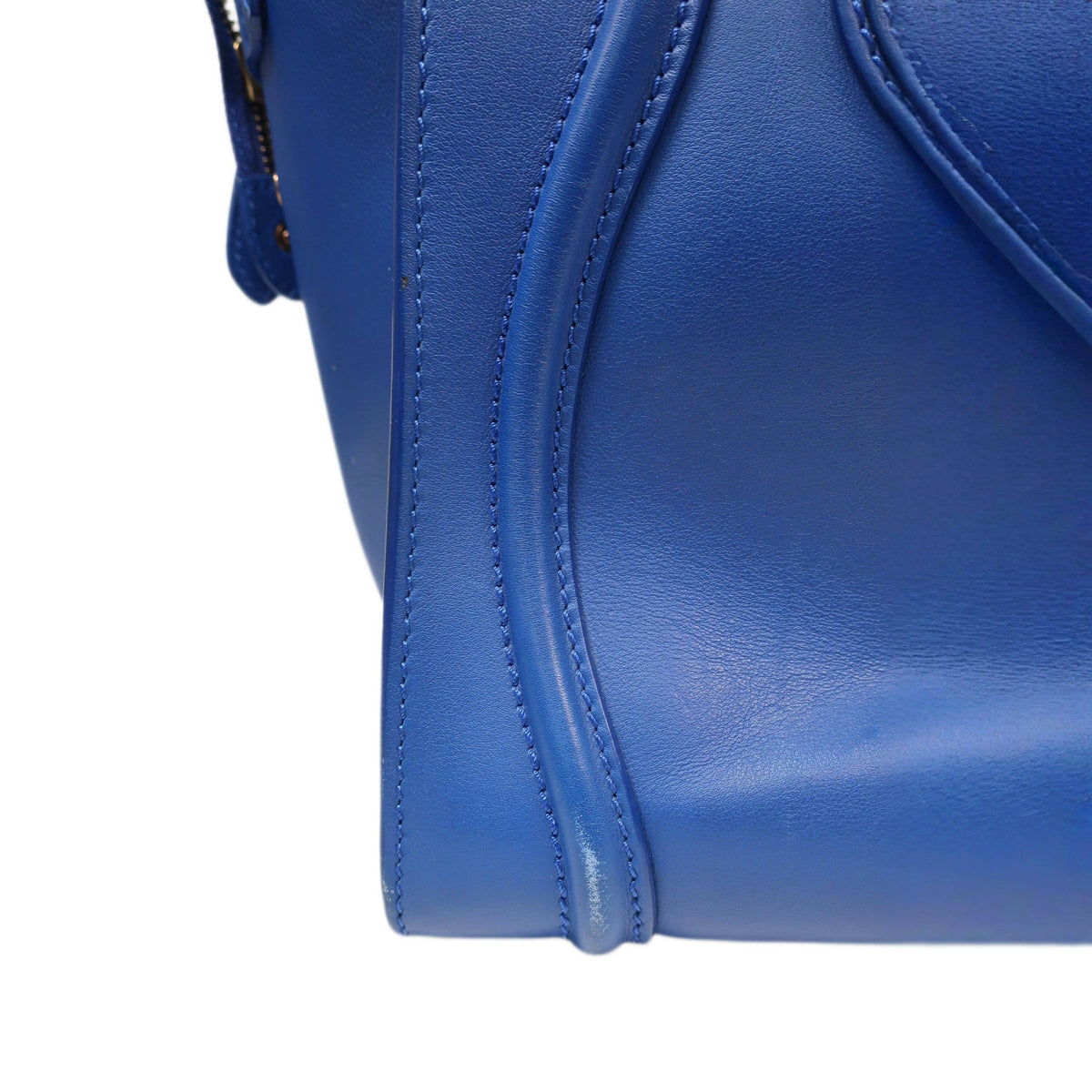 Celine  Smooth Calfskin Mini Luggage Royal Blue
