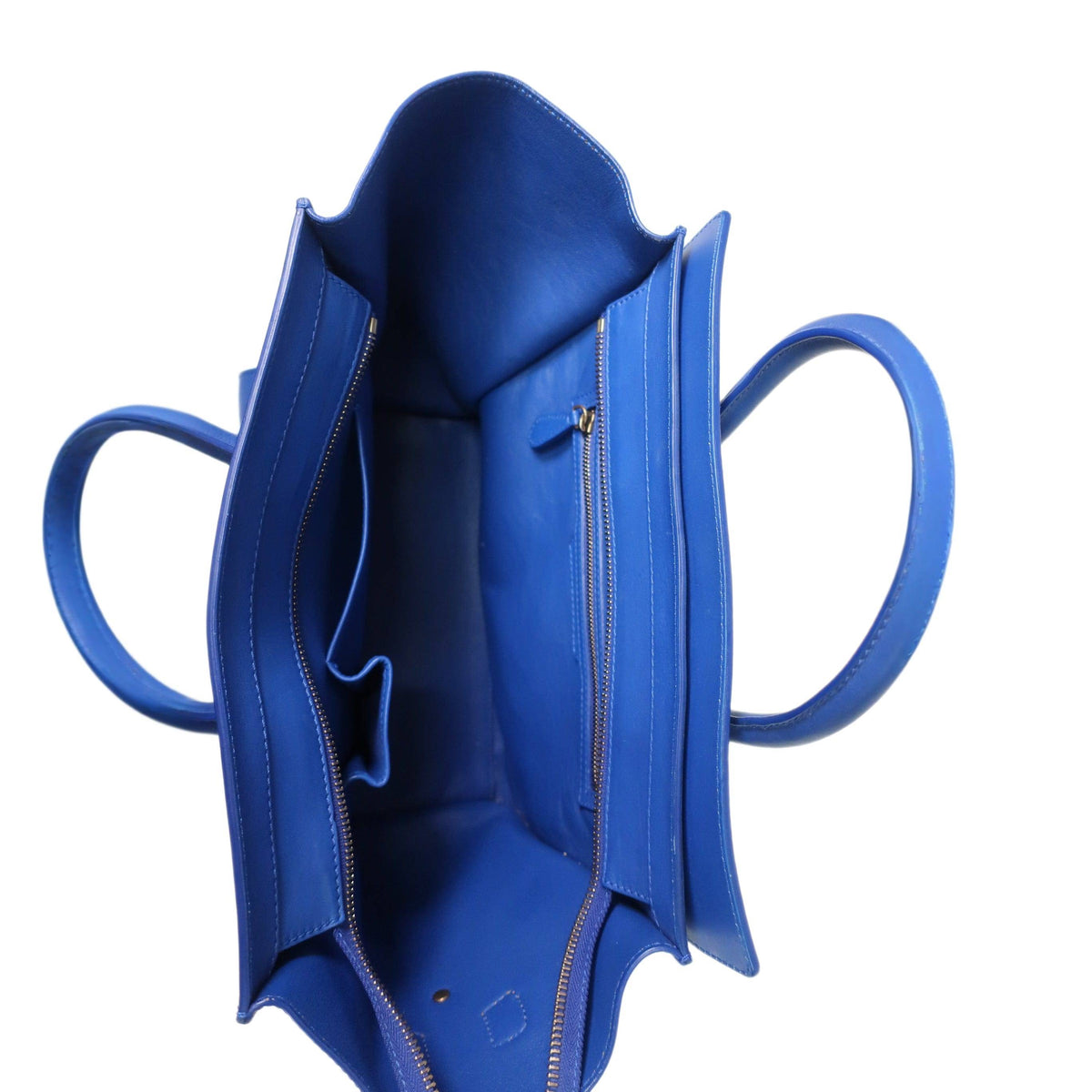 Celine  Smooth Calfskin Mini Luggage Royal Blue