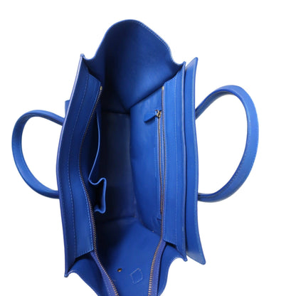 Celine  Smooth Calfskin Mini Luggage Royal Blue