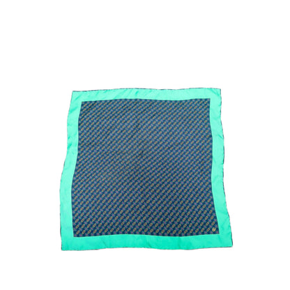 Gucci Logo Print Silk Pocket Square