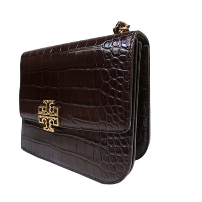 TORY BURCH Britten Medium Crocodile Material Adjustable Shoulder Bag