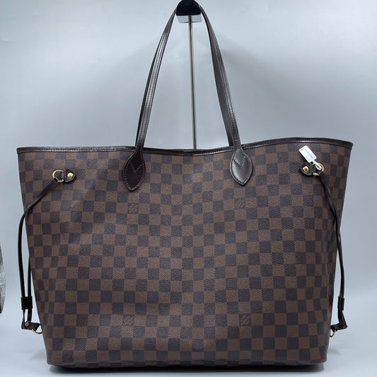 Louis Vuitton Neverfull GM Damier Ebene Tote in Cerise