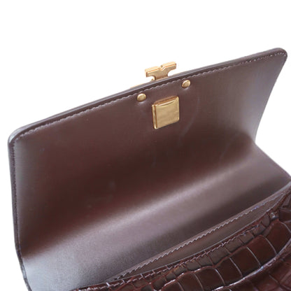 TORY BURCH Britten Medium Crocodile Material Adjustable Shoulder Bag