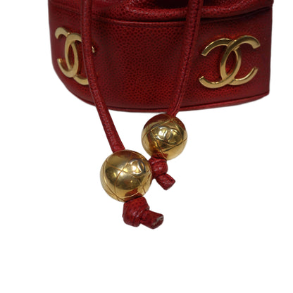 CHANEL Large Triple CC Caviar Bucket Bag