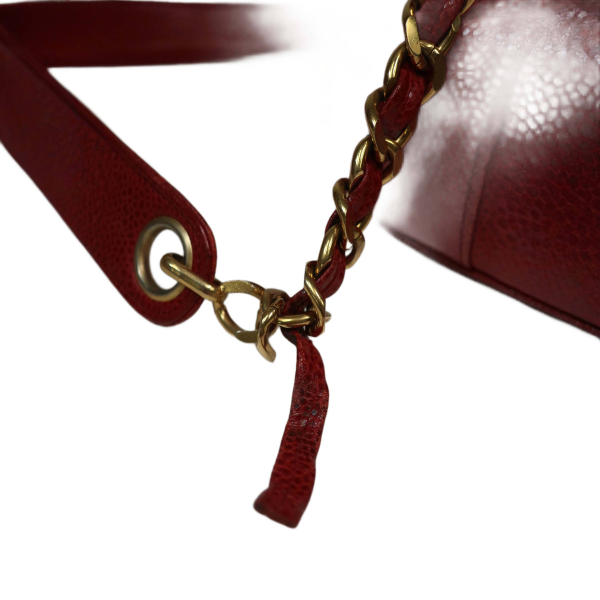 CHANEL Large Triple CC Caviar Bucket Bag