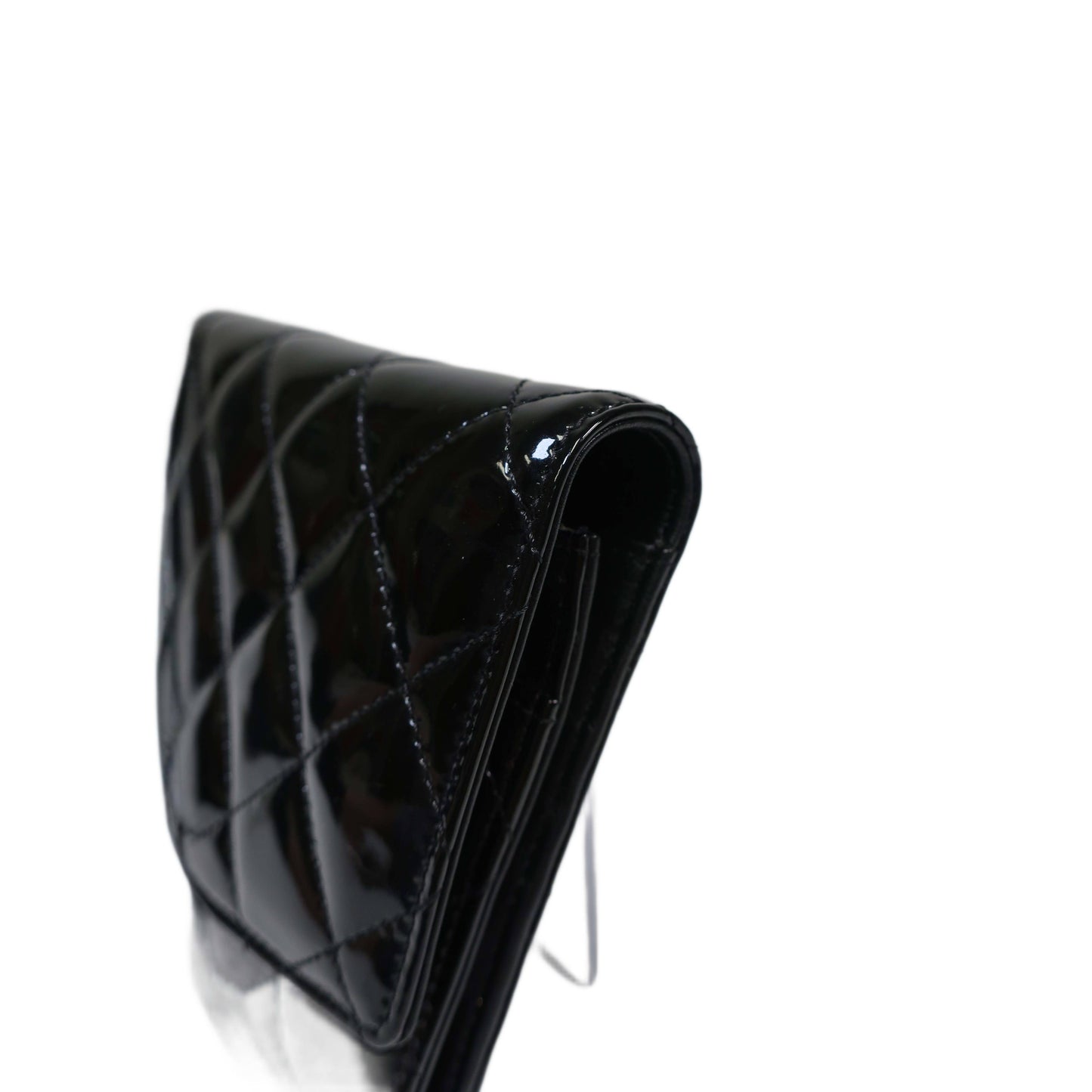 CHANEL Brilliant WOC Patent Leather