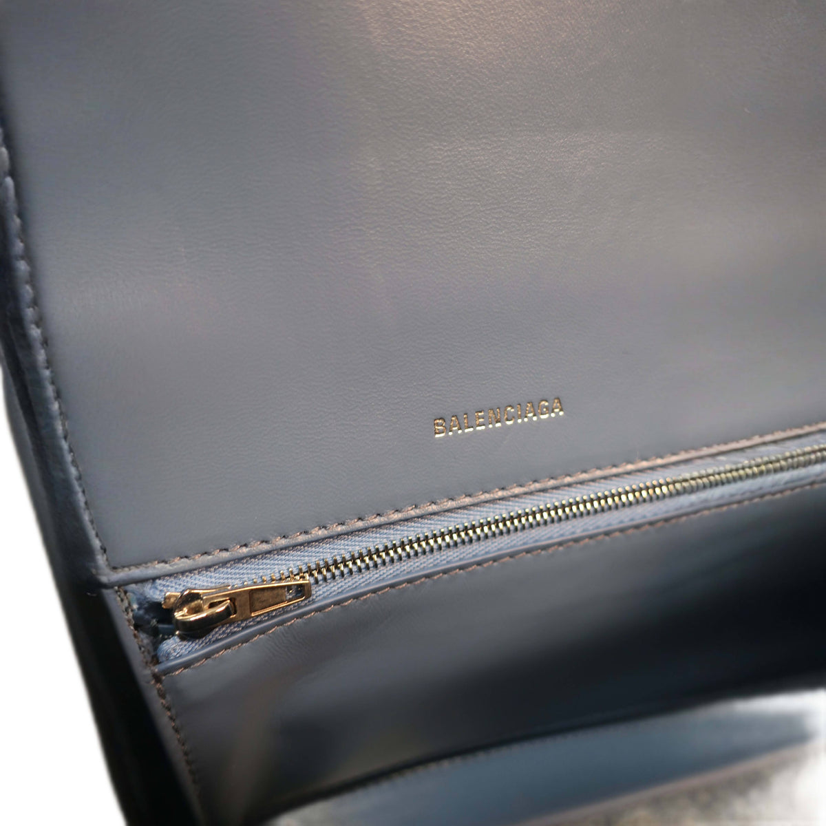 Balenciaga Barbes Medium East-West Leather Tote
