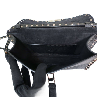 VALENTINO GARAVANI Black Small Rockstud Bag