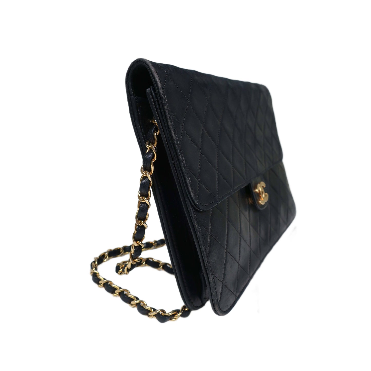 CHANEL Vintage Quilted Matelasse 25 Chain Shoulder Bag