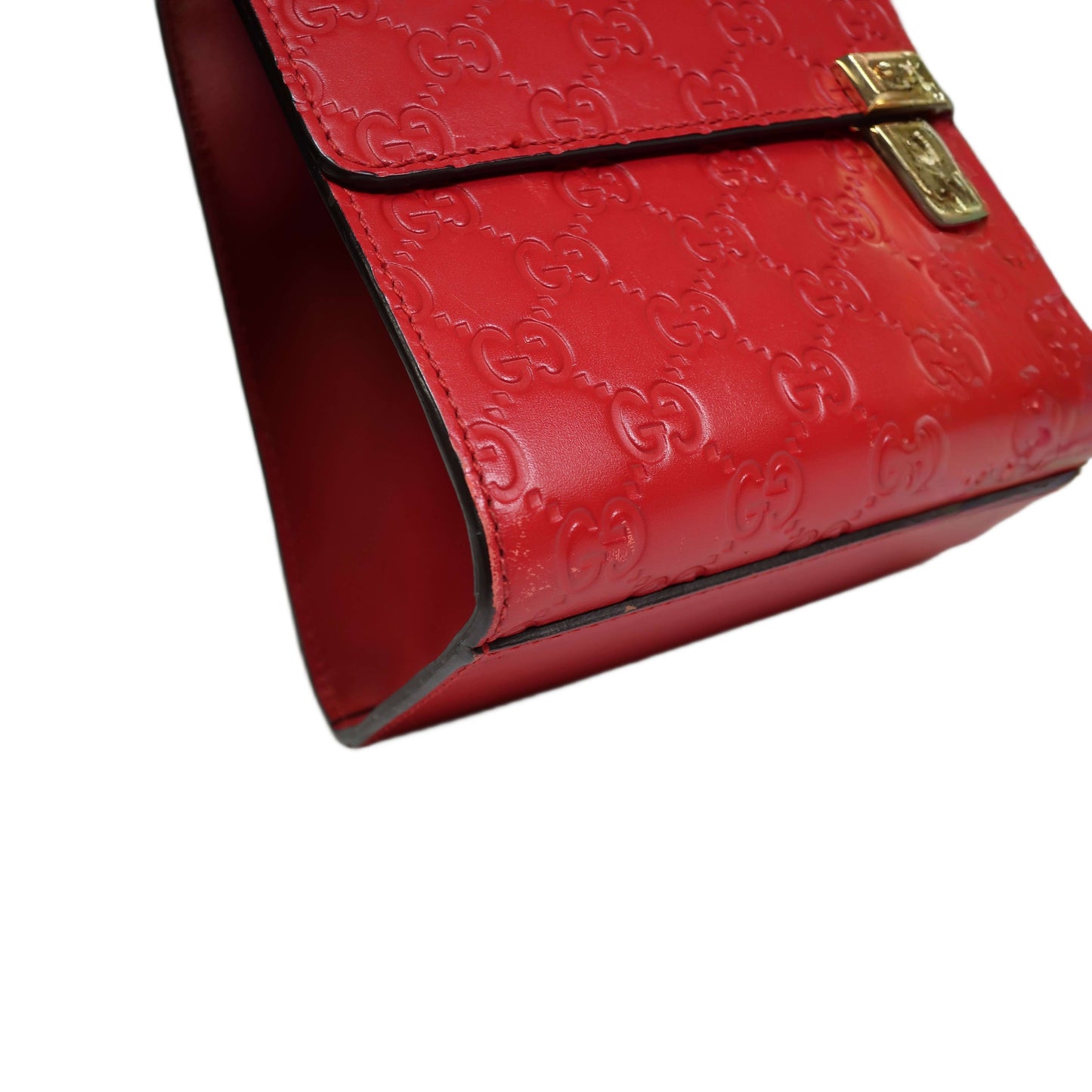 GUCCI Guccissima Medium Padlock Shoulder Bag