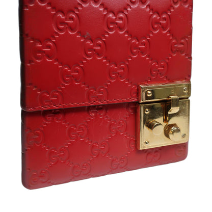 GUCCI Guccissima Medium Padlock Shoulder Bag